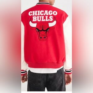 NBA Red Chicago Bulls Bomber Jacket